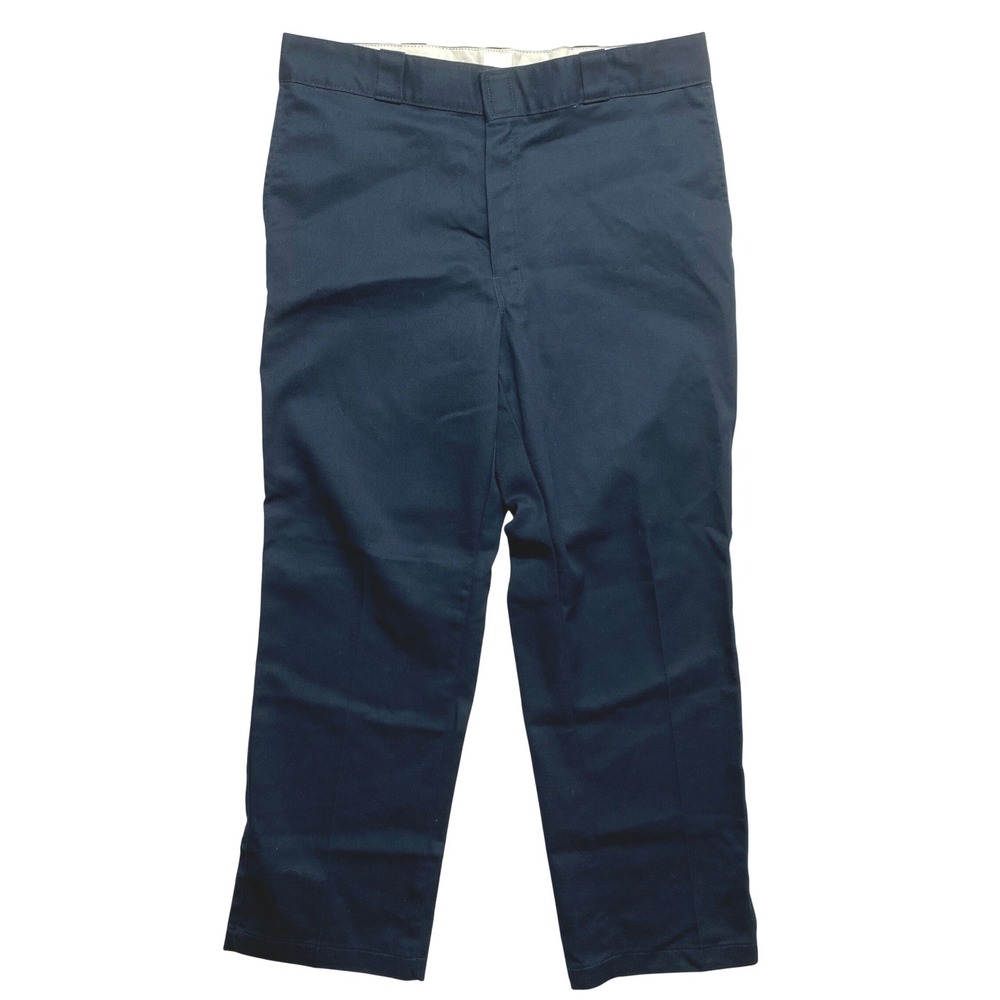 Dickies 874 Pants Mens Size 38x30 Navy Blue Straight Leg  Flex Work